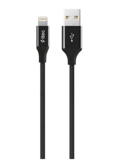 Alumicable Xl Lightning Şarj Ve Data Kablosu, Siyah, 2 M Standart