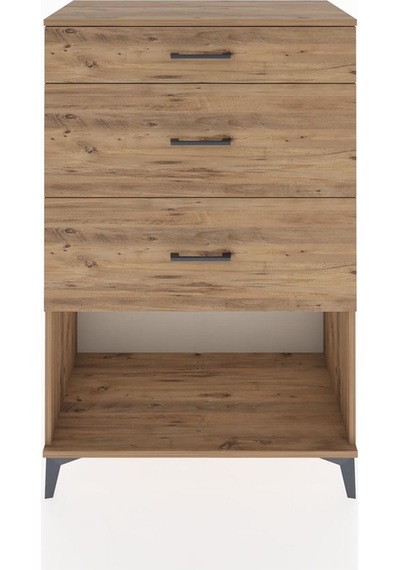 Hyperion Dolap 3 Çekmeceli 88x44x134 Çam-çam Çam