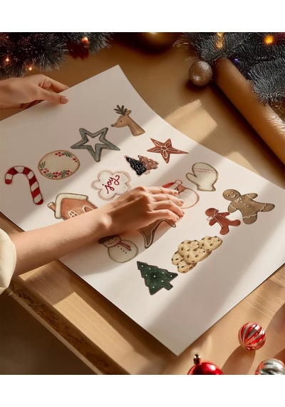 Çerçevesiz Poster Noel Yolculuğu: 2'li