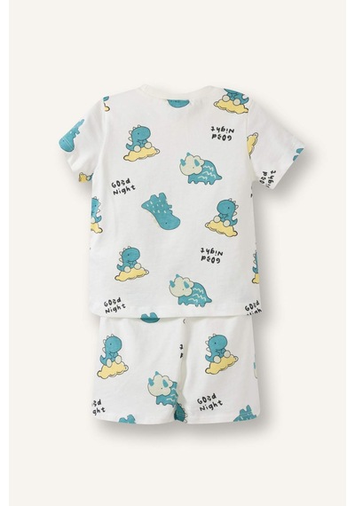Defacto 2li Pijama Takımı Erkek Bebek G8858a526smer233 Ekru-er233