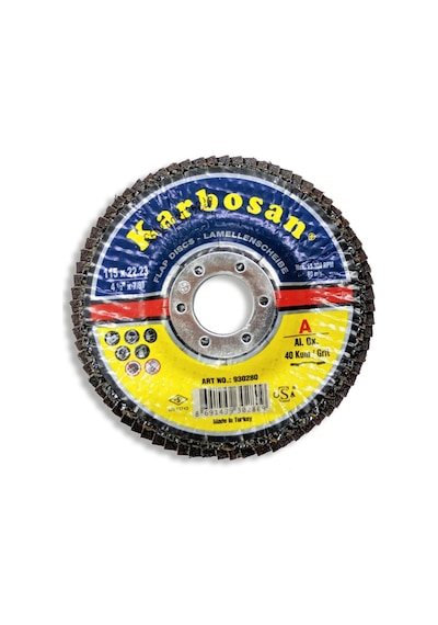 Karbosan Flap Disk 115Mm 60 Kum, Ao (10 Adet)