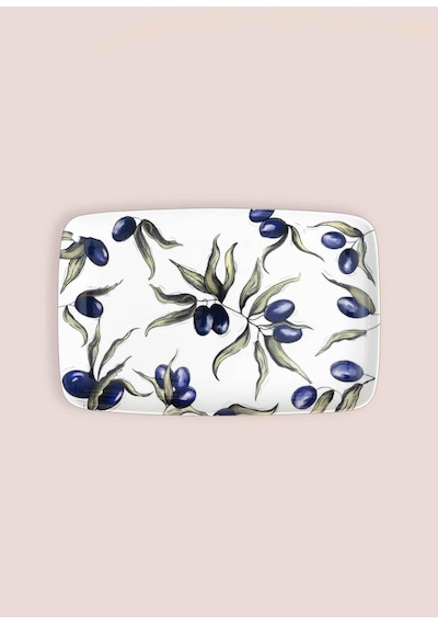 The Mia Olivos Dikdörtgen Servis 33x21 Cm Ovs0016 Çok Renkli