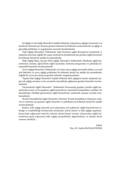 Halk Sağlığı Hizmetleri Sunumunda Öncelikler Ve Temel Yaklaşımlar