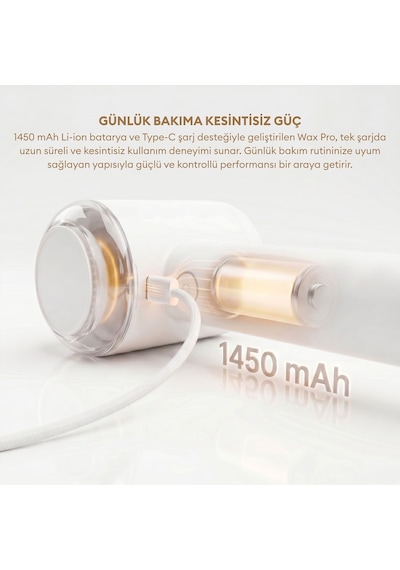 Pizen Wax Pro 6 Bıçaklı Şarjlı Tüy Ve Tiftik Temizleme Makinesi Dahili Tüy Toplama Rulosu 2 Si 1 Arada