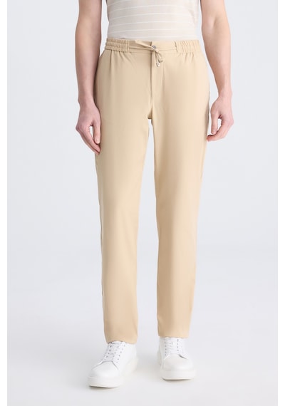 D's Damat Ds Damat Relaxed Fit Pilesiz Bej Diyogonal Tencel -pamuk Karışımlı Likralı Jogger Pantolon 4hc03ad05321m Bej