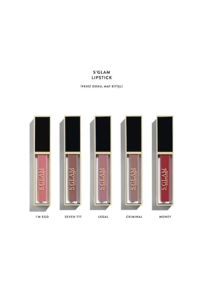 S&apos Glam Lipstick Ruj 777 Seven 5ml Açık Ceviz