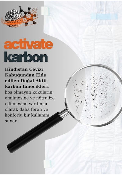 Lorina Aktif Karbon & Gümüş İyon Destekli Bel Bantlı Hasta Bezi Large 24 Lü Bariyer Kremi Hediyeli L