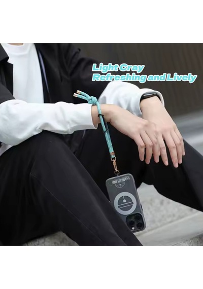 Wrist Strap El Askı İpi+contag Tutucu Aparat Tüm Cihazlarla Uyumlu Turkuaz
