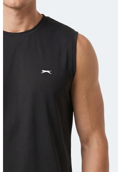 Slazenger Herofıt Erkek Kolsuz Siyah Atlet