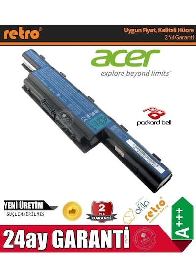 Acer Uyumlu Bt.00607.127 Bt.00607.130 Notebook Bataryası Pili