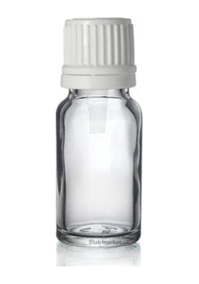 Şeffaf Cam Şişe 10 Ml Kilitli Kapak 25 Mm 247 Adet