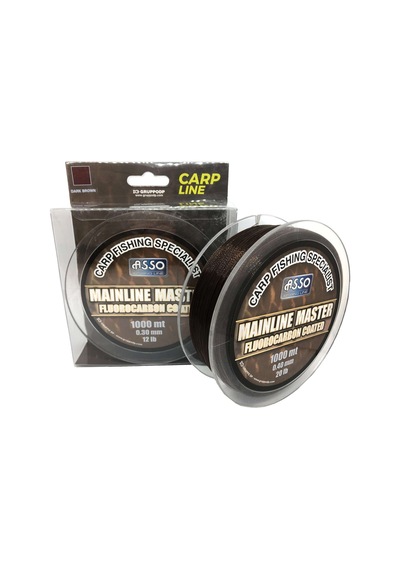 Asso Mainline Master Carp Fc Coated 1000mt Carp Line Dark Brown 0.40 Mm