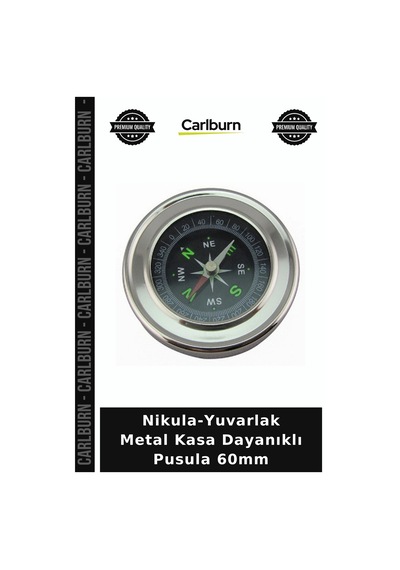 Nikula-yuvarlak Metal Kasa Dayanıklı Pusula 60mm Açık Hava Doğa Yürüyüşü Tatil Gereci