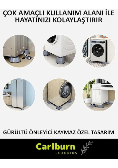 Özel Üretim Gürültü Engelleyici Titreşim Önleyici Kauçuk Çamaşır Bulaşık Makinesi 4 Adet Ayak Pedi