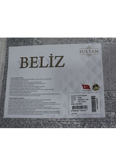 Beliz Viskon Antrasit Gri Bordürlü Klasik Modern Desenli Tüylenme Yapmayan Toz Tutmaz Premium Salon Halısı 2082 Renkli Beliz Viskon Antrasit Gri Bordürlü Klasik Modern Desenli Tüylenme Yapmayan Toz Tutmaz Premium Salon Halısı 2082 Renkli