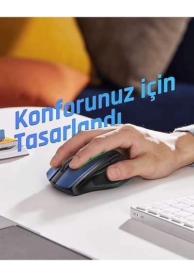 Ugreen MU006 4.000 DPI Ergonomik Sessiz Kablosuz Optik Mouse