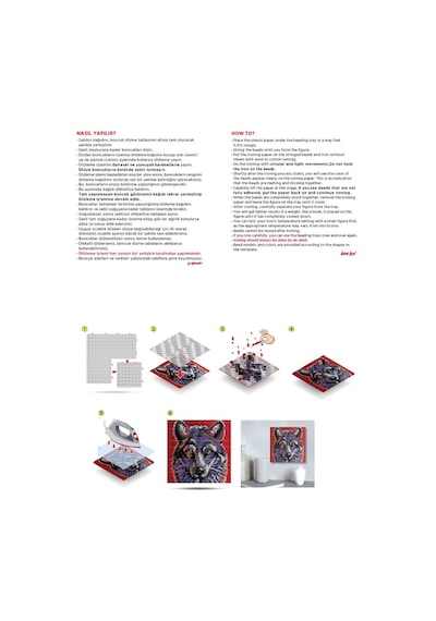 Yetişkin Boncuk Aktivite Seti Kurt -wolf Actıvıty Art Beads Ppa01-02