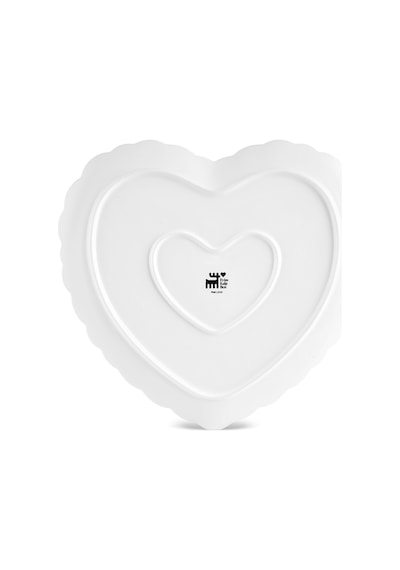 Karaca Pink Love Porselen Çukur Tabak Beyaz 20 Cm Beyaz