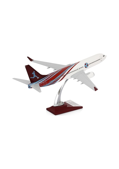 Zekupp - Maket Uçak Boeing 737-800 1/100 - Bordo Mavi Taraftar