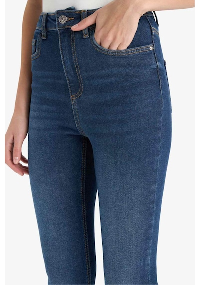 Defacto Skinny Fit Yüksek Bel Bilek Boy Jean Pantolon F2964ax25wnnm34 Mavi