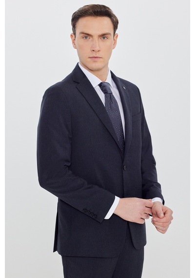 Erkek Lacı Slim Fit Dar Kesim Mono Yaka Kapak Cep Esnek Takım Elbise Lacı