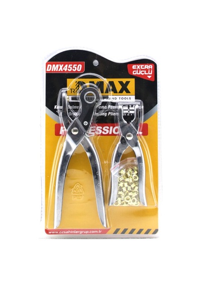 2li Set 6 Dişli Metal Kemer Delme Pensesi Perçin Pensesi Gold Perçin 12141078
