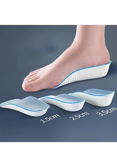 2,5 Cm Erkek Köpük Ortopedik Hava Yastıklı Ayakkabı İçi Boy Uzatıcı Topuk Yükseltici Tabanlık