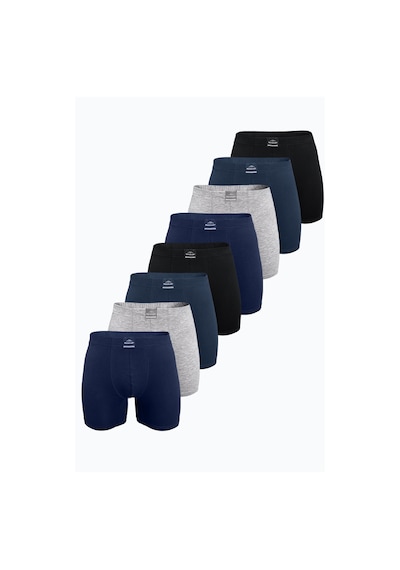 Malabadi Erkek Düz Karışık Renk 8 Li Premium Collection Modal Uzun Boxer 8m250 Düz Karışık