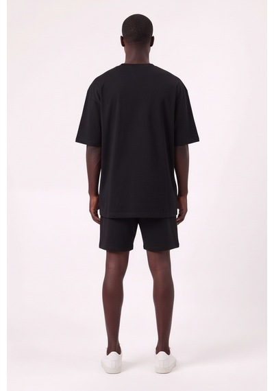 Usa Golden 30 Siyah Oversize Erkek T-shirt 10968
