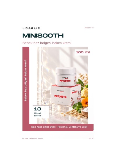 L'carlıe Minisooth Bebek Bez Bölgesi Bakım Kremi 100 Ml