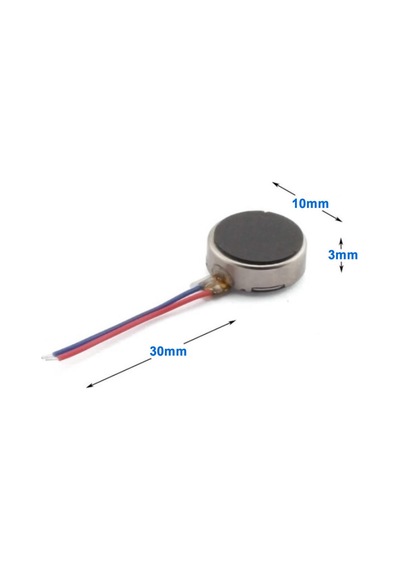 Titreşim Motoru 10mm 1027 12000 Rpm DC 2V/5V Küçük Telefon Oyuncak Saat