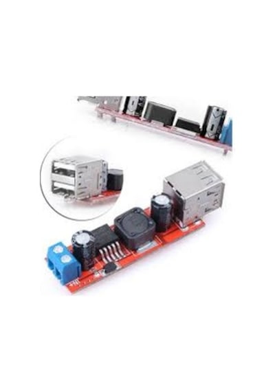 Gözeler Çift Usb Çıkışlı 9v / 12v / 24v / 36v - 5v Dönüştürücü Dc 3a