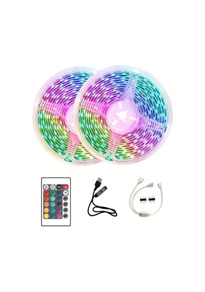 10m Şerit Led İç Mekan Renkli Rgb Şerit Led Kumandalı 44881071