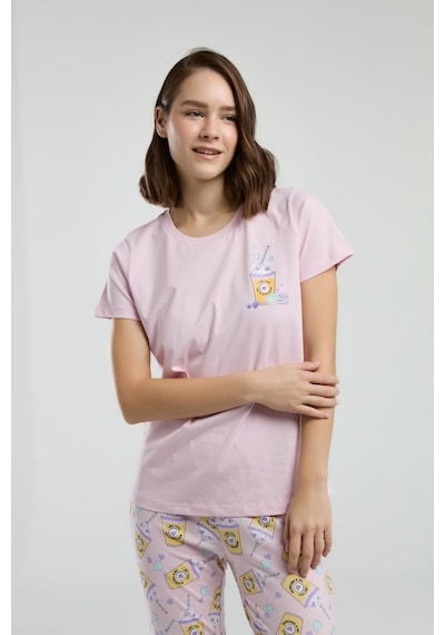 Rolypoly Kadın Pembe Pijama Takımı Rp3625-s-v1 Pembe