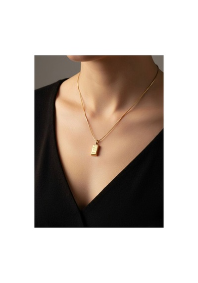 Punt Gold Külçe Kolye Altın