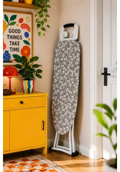 Pionny Keçeli Ütü Masası Kılıfı - 55x140 Cm - Zeytin Çok Renkli