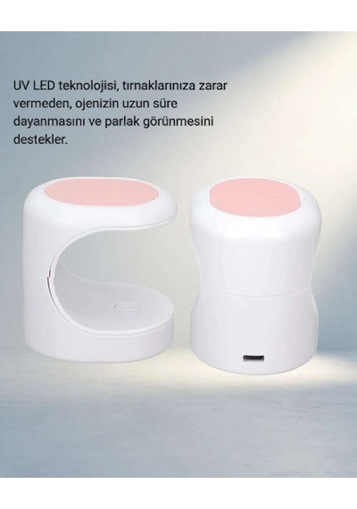 Kompakt Mini Oje Kurutma Makinesi 16w Uv Led Seyahat İçin