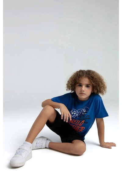 Erkek Çocuk Bermuda Takım - Cobalt Cobalt