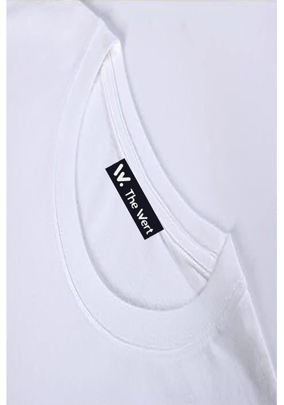 Thewert Unisex Alaska Uçak Ön Arka Baskılı Beyaz Oversize T-shirt