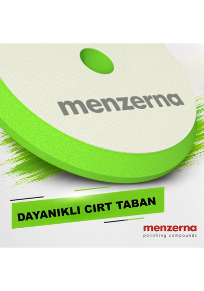Menzerna Hare Giderici Cila Süngeri 155/180mm - Yeşil Rotary Orbital Uyumlu Hologram Giderici Ped
