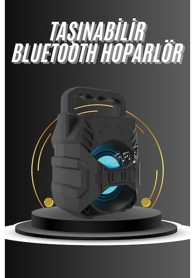 Mey İthalat Kablosuz Bluetooth Hoparlör Ses Bombası Rgb Işıklı Taşınabilir Yüksek Ses Kaliteli