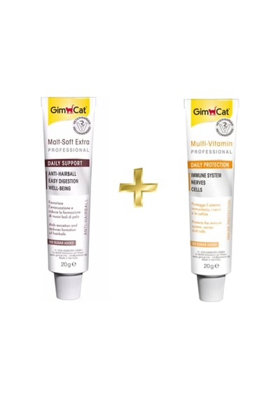 Gimcat Hairball Malt Paste 20 G + Multivitamin Paste 20 G