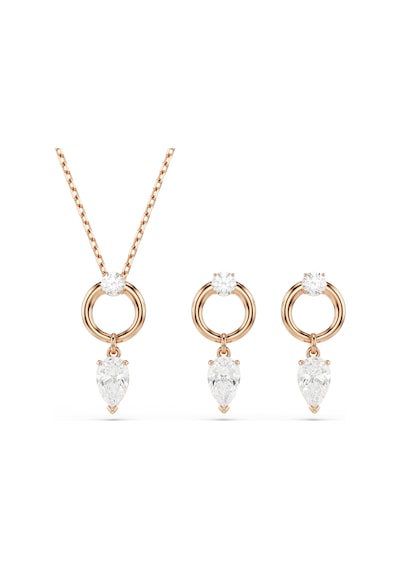 5733808 Swarovski Set Mesmera:set Drop Whıte/ros Metalik