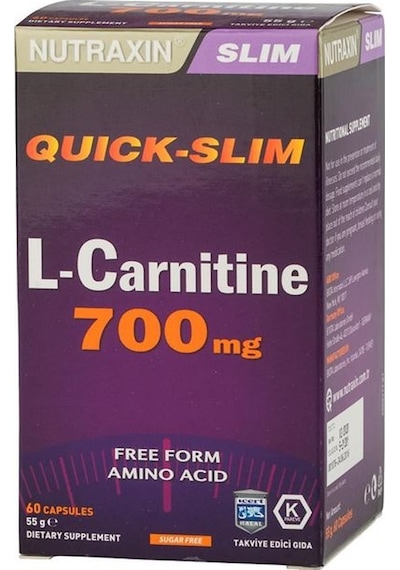 Nutraxin Quick-Slim L-Carnitine 700Mg 60 Kapsül