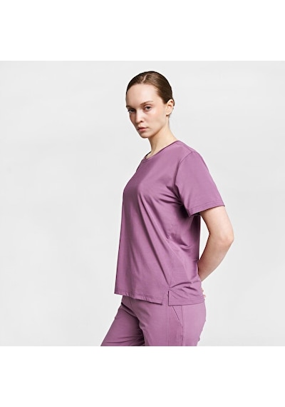 Lescon Kadın Antrenman Kısa Kol T-shirt 26b-2067 Vıolet