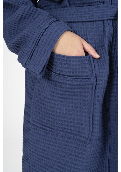 Varol Kaos Serisi Kimono Yaka Pike Bornoz Sabahlık Lacivert-s/m Lacivert