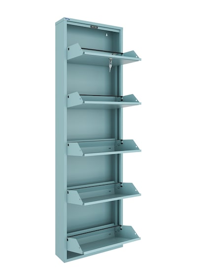Ceha Kilitli 5'li Metal Ayakkabılık - Okyanus Mavisi/ocean K.AYK-5/M5617/KL Mavi