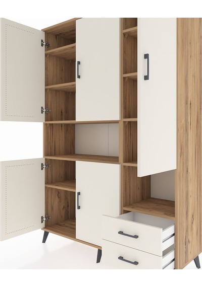Hyperion Dolap 10 Raflı 2 Çekmeceli 5 Kapaklı 132x44x195 Çam-aytaşı/aytaşı Aytası/aytası Hyperion Dolap 10 Raflı 2 Çekmeceli 5 Kapaklı 132x44x195 Çam-aytaşı/aytaşı Aytası/aytası