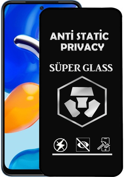 Xiaomi Redmi Note 11s Tam Kaplayan Anti Statik Hayalet Süper Temperli Cam Ekran Koruyucu