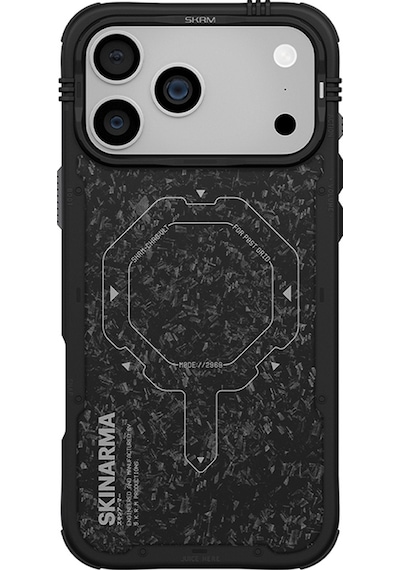 Apple Uyumlu iPhone 17 Pro Max  Kılıf M-safe Özellikli Airbag Tasarımlı Skinarma Vektor Kapak Siyah-gri Siyah - Gri